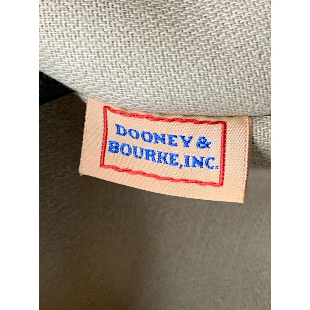 Dooney & Bourke Letter Logo Monogram Tote Bag Leather Canvas Beige - Picture 13 of 16